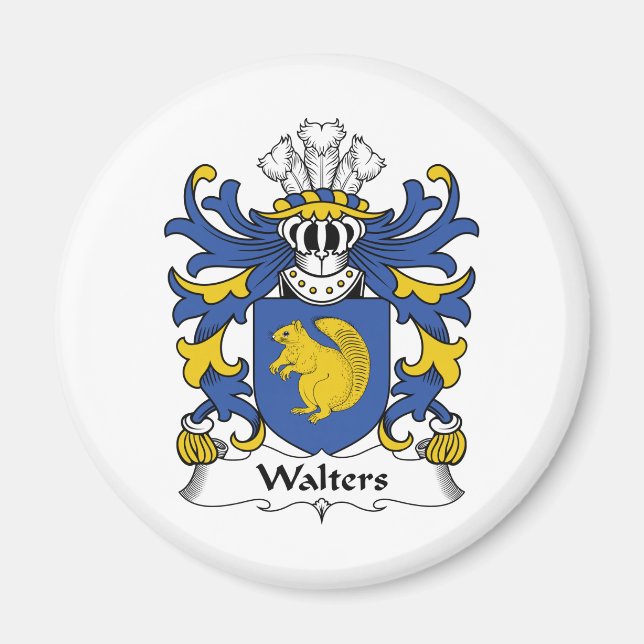 Walters Familienwappen Magnet (Vorne)