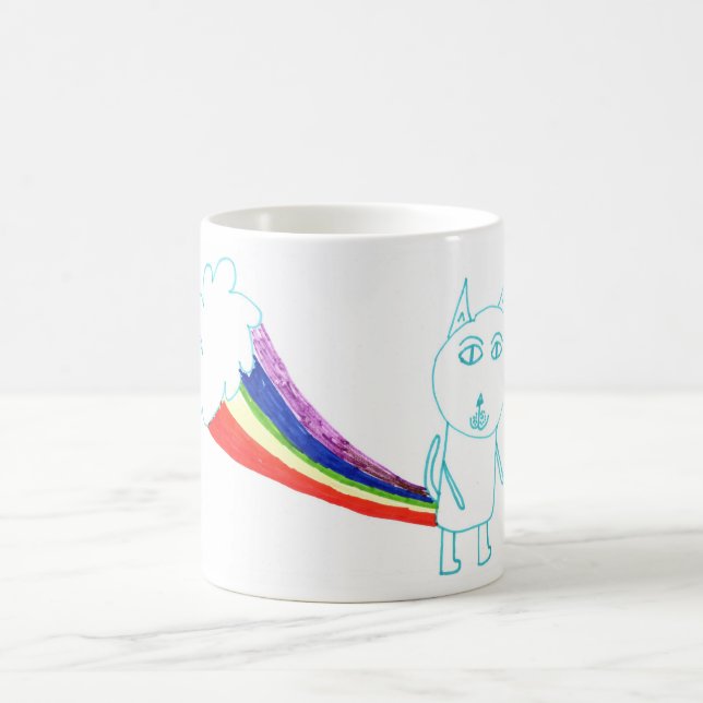 Walters Regenbogen-Katze Tasse (Mittel)
