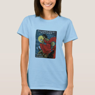 Waltham Taschen-Uhr-Plakat 1900 T-Shirt