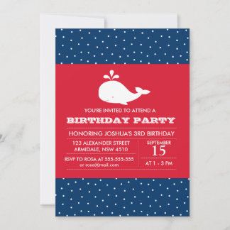 Walthemageburtstags-Jungen-Party Einladung