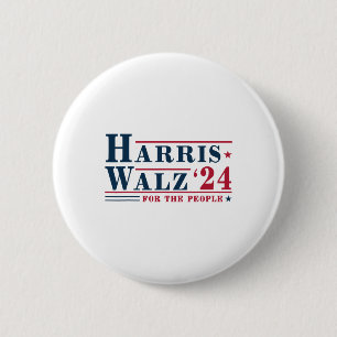 Waltz 2024 Für das Volk Kamala Harris Tim Waltz Button