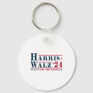 Waltz 2024 für die Menschen Kamala Harris Tim Walt Schlüsselanhänger