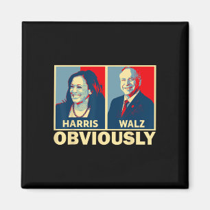 Waltz 2024 offensichtlich Tim Walz Kamala Harris 2 Magnet