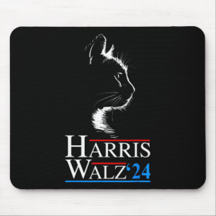 Waltz 2024 Wahl Funny Cat Kamala Harris Tim WA Mousepad
