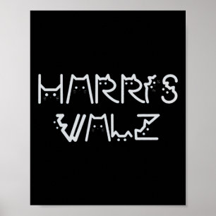 Waltz 2024 Wahl Funny Cat Kamala Harris Tim Wa Poster