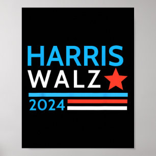 Waltz 2024 Wahl Kamala Harris Tim Waltz 2024 1 Poster