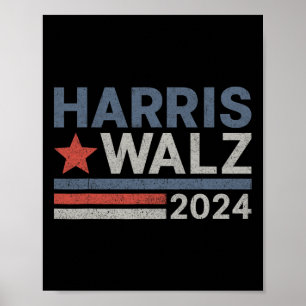 Waltz 2024 Wahl Kamala Harris Tim Waltz 2024 1 Poster