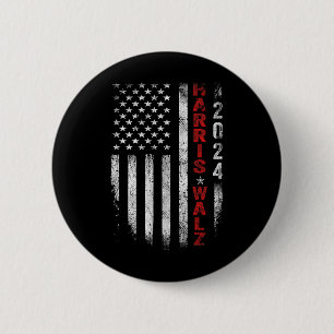 Waltz 2024 Wahl Kamala Harris Tim Waltz 2024 2 Button
