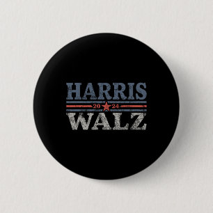 Waltz 2024 Wahl Kamala Harris Tim Waltz 2024 3 Button