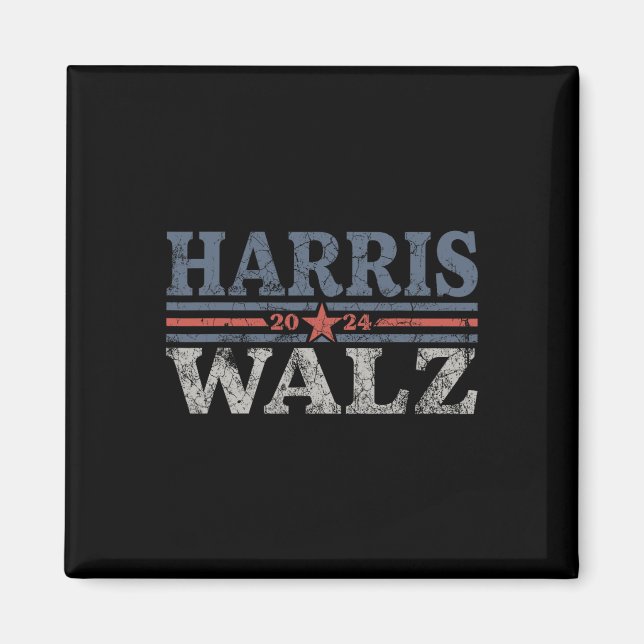 Waltz 2024 Wahl Kamala Harris Tim Waltz 2024 3 Magnet (Vorne)