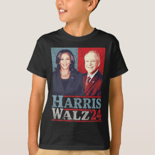 Waltz 2024 Wahl Kamala Harris Tim Waltz 2024 5 T-Shirt
