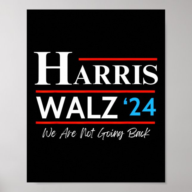 Waltz 2024 Wahl Kamala Harris Tim Waltz 2024 & Poster (Vorne)
