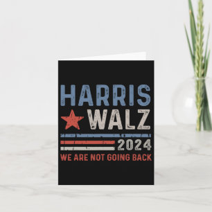 Waltz 2024 Wahl Kamala Harris Tim Waltz Vintag Karte