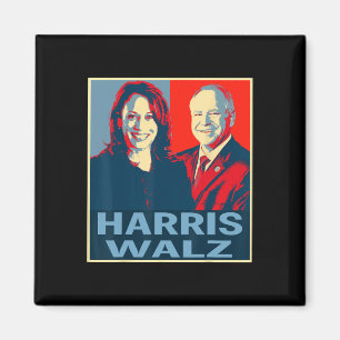 Waltz 2024 Wahl Präsidentin Kamala Harris Tim Wa Magnet