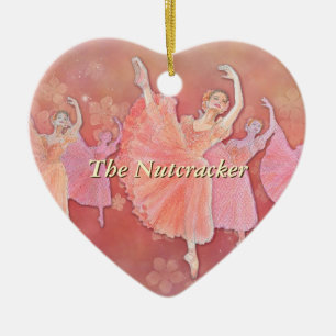 Waltz der Blumen-Herz-Verzierung Keramik Ornament