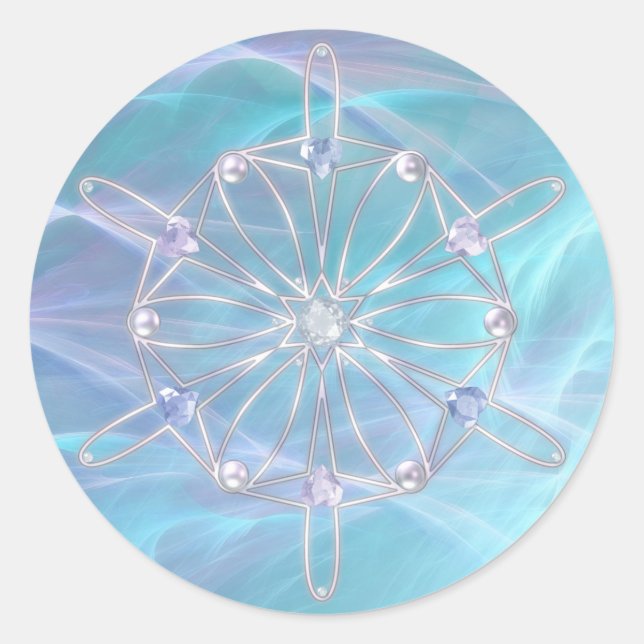 Waltz der Snowflakes Stickers (Vorderseite)