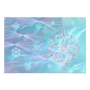 Waltz des Snowflakes Foto Print