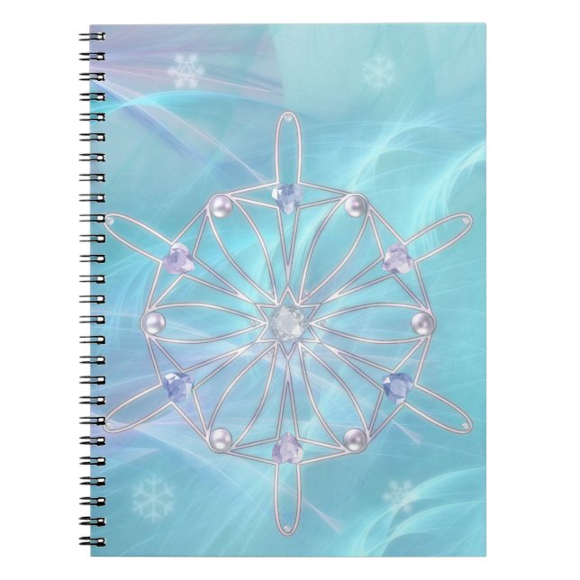 Waltz des Snowflakes-Notebooks Notizblock (Vorderseite)