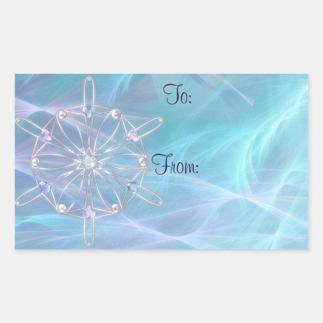 Waltz of the Snowflakes Gift Tag Stickers (Vorderseite)