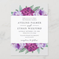 Waltzing Aveline Lila Watercolor Floral Wedding