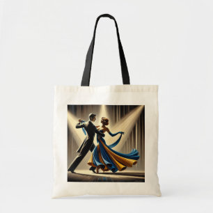 Waltzing Couple Dancing Vintag Tragetasche