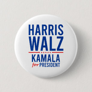 Walz 2024 Kamala Harris für Präsident Tim Walz Button