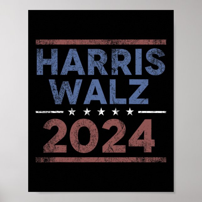 Walz 2024 - Kamala Harris Tim Walz 1 Poster (Vorne)