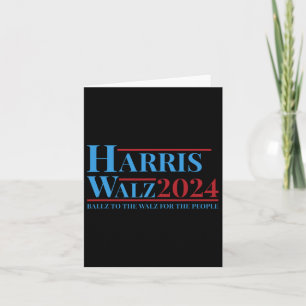 Walz 2024 Kamala Harris Tim Walz Kampagne Funny Te Karte