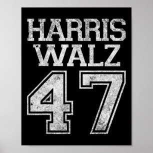 Walz 2024 Kampagne für Präsident Harris Waltz Vint Poster