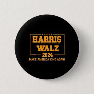 Walz 2024 macht Amerika wieder freundlich Harris W Button