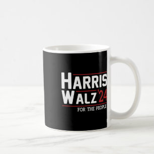 Walz 2024 Präsident Amerikanisch Kamala Harris Wal Kaffeetasse