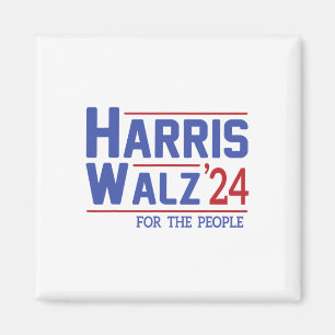 Walz 2024 Präsident Amerikanische Flagge Kamala Ha Magnet