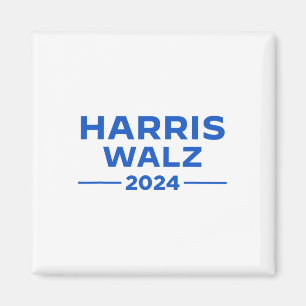 Walz 2024 Präsident Amerikanische Flagge Kamala Ha Magnet
