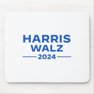 Walz 2024 Präsident Amerikanische Flagge Kamala Ha Mousepad