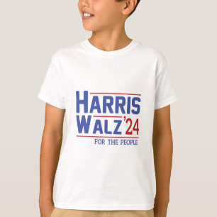 Walz 2024 Präsidentin Amerikanische Flagge Kamala T-Shirt