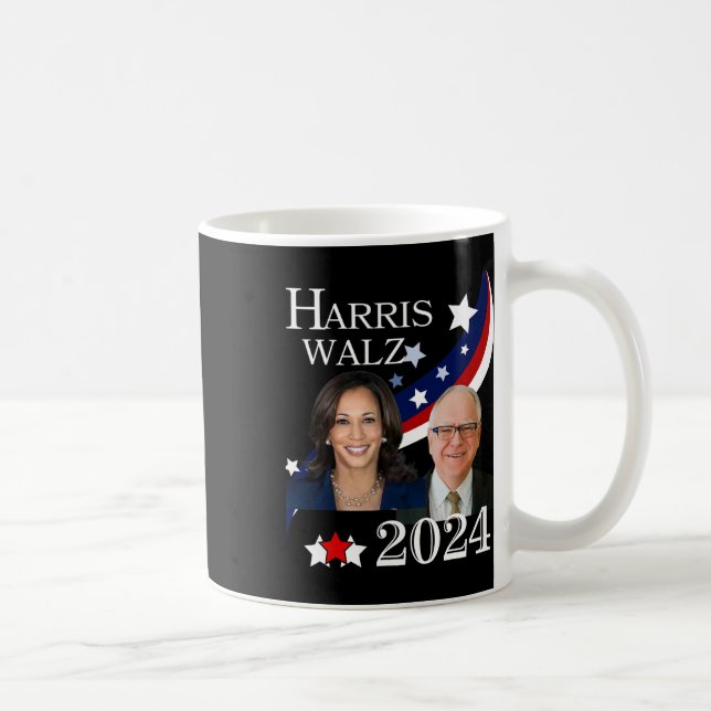 Walz 2024 Präsidentschaftswahlkampagne Kamala Kaffeetasse (Rechts)