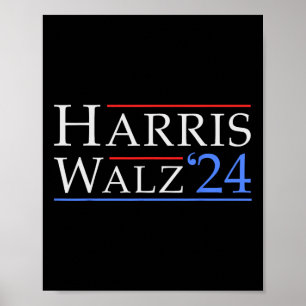Walz 2024 Rett Demokratie 2024 Wahl Funny Harri Poster