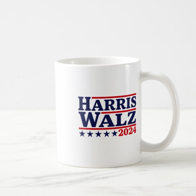 Walz 2024 Wahl Kamala Harris Tim Waltz 2024 13 Kaffeetasse (Rechts)