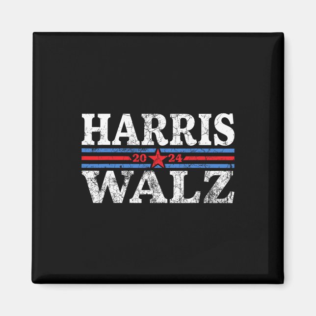 Walz 2024 Wahl Kamala Harris Tim Waltz 2024 20 Magnet (Vorne)