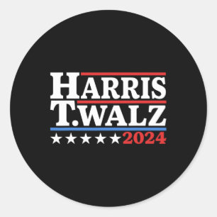 Walz 2024 Wahl Kamala Harris Tim Waltz 2024 21 Runder Aufkleber