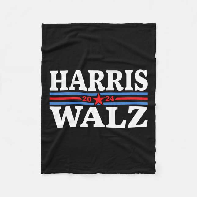 Walz 2024 Wahl Kamala Harris Tim Waltz 2024 9 Fleecedecke (Vorderseite)