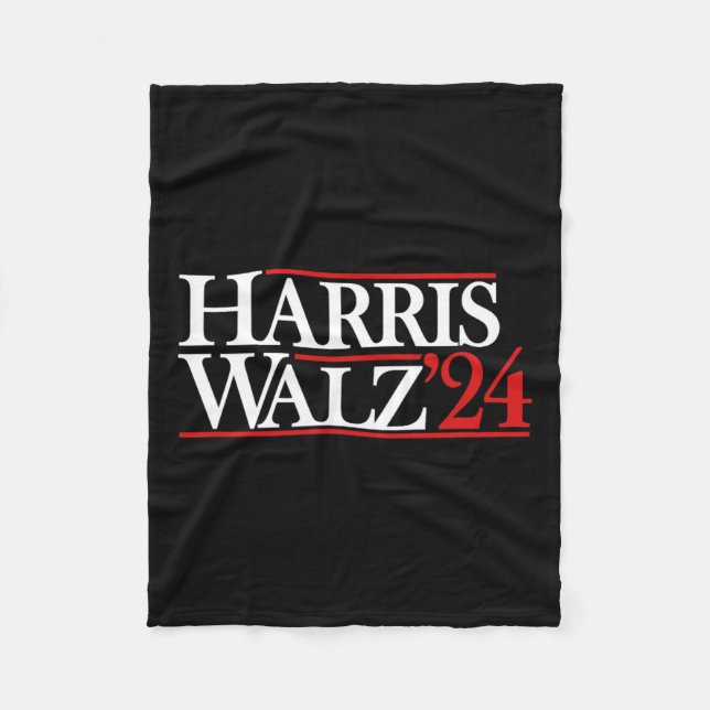 Walz 24 Präsident Kamala 2024 Fleecedecke (Vorderseite)