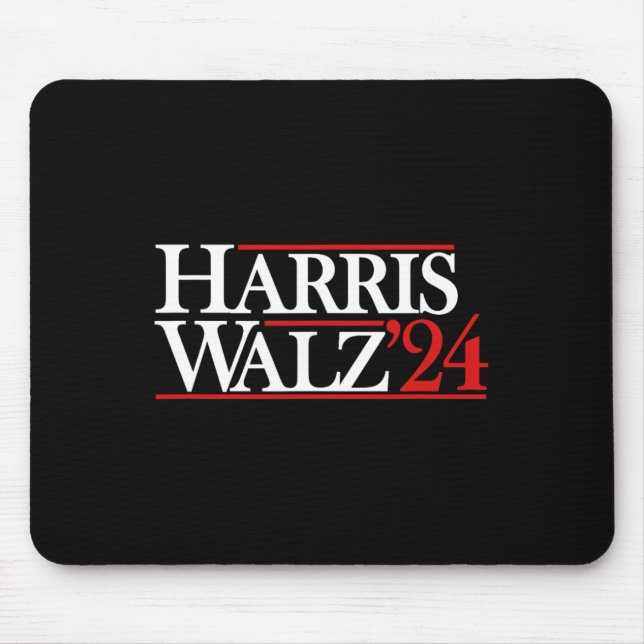 Walz 24 Präsident Kamala 2024 Mousepad (Vorne)