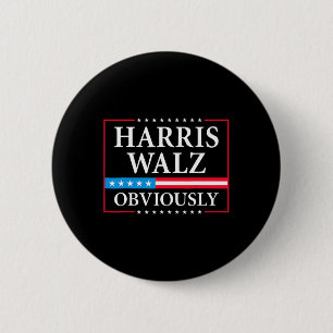 Walz Offensichtlich Präsident Kamala Harris Waltz Button