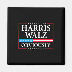Walz Offensichtlich Präsident Kamala Harris Waltz  Magnet