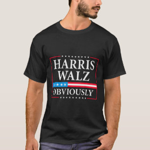 Walz Offensichtlich Präsident Kamala Harris Waltz T-Shirt