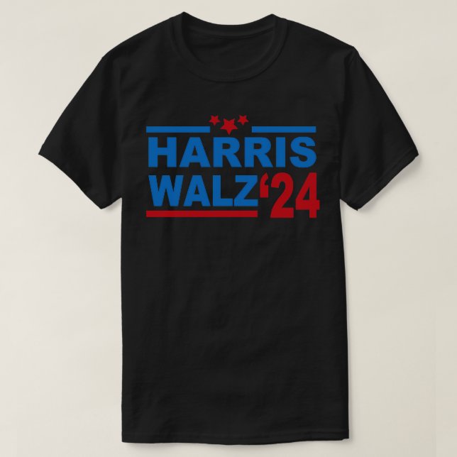 Walz Wahlgestaltung 2024 T-Shirt (Design vorne)