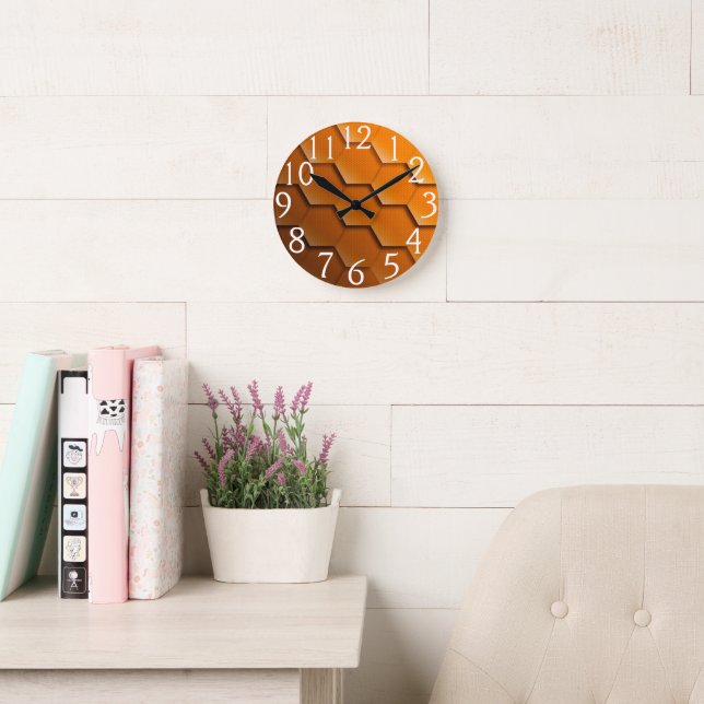 Walzenholz mit Zahlen, einzigartige Uhr (Lesesaal)