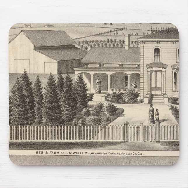 Walzer, Crowell-Residenzen, Bauernhof Mousepad (Vorne)