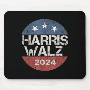 Walzheimer 2024 Vintag Button Kamala Harris Tim W Mousepad